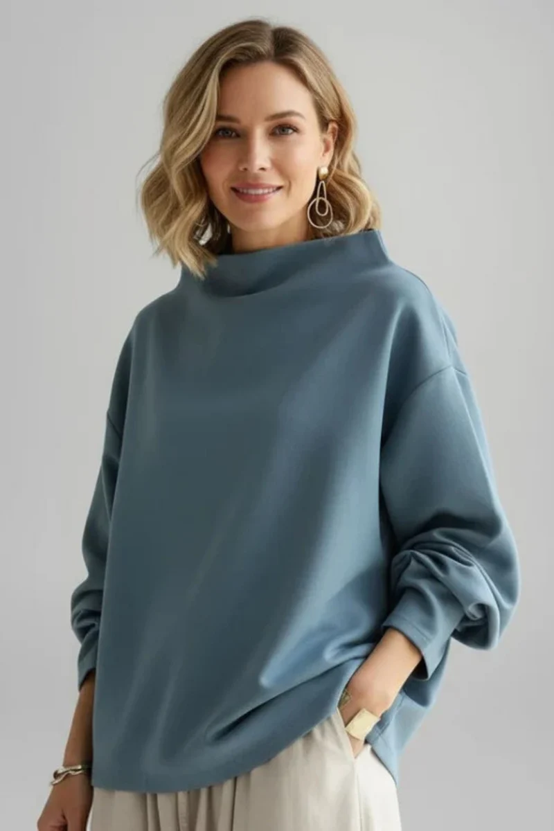 Marga Elegante Bluse | Blau