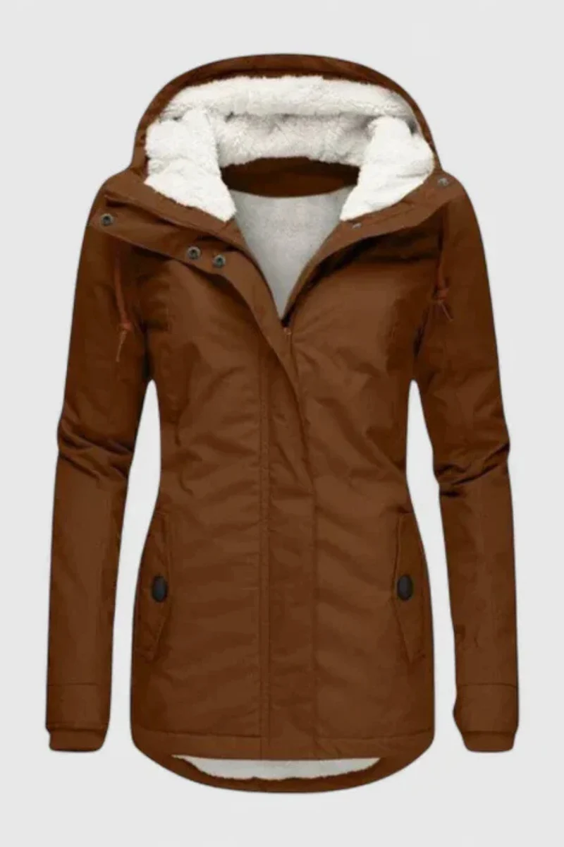 Andrea Gepolsterte Komfortjacke | Braun