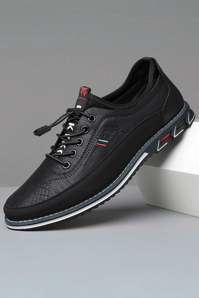 Bertholdt Eleganter Herrenschuh für Alltag & Komfort | Schwarz