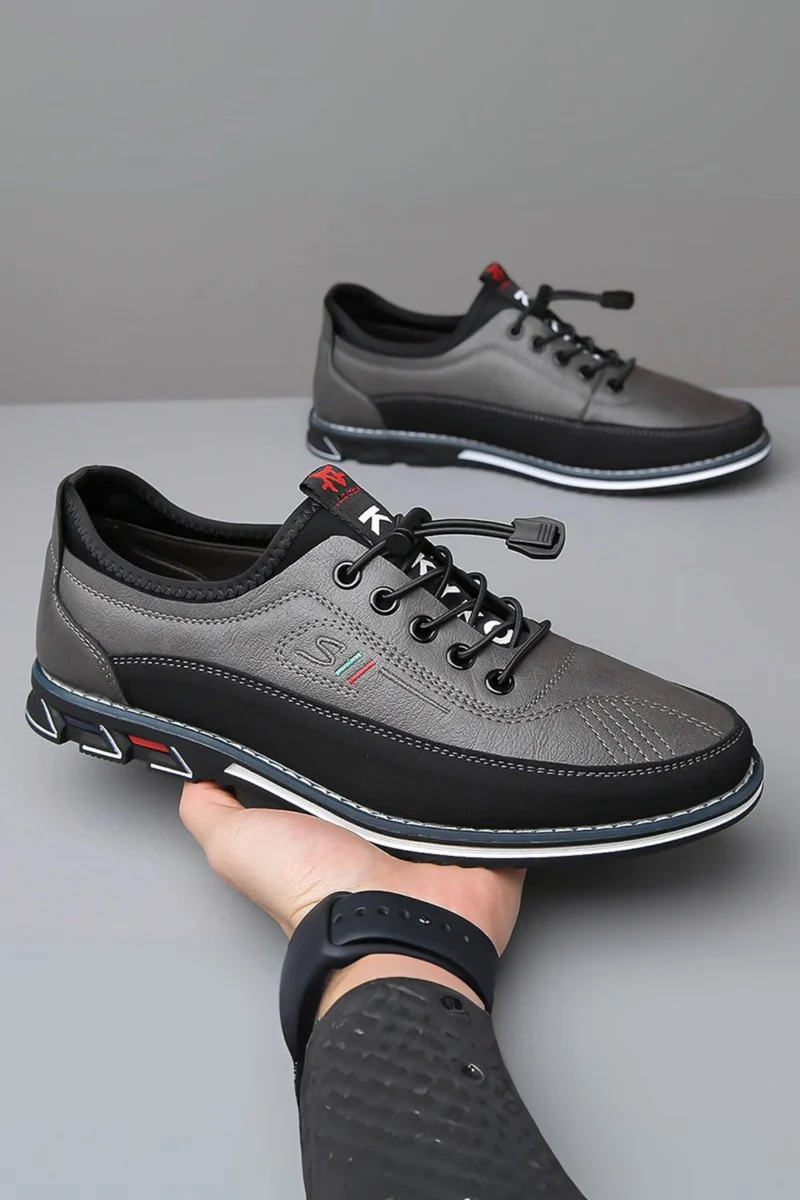 Bertholdt Eleganter Herrenschuh für Alltag & Komfort | Grau
