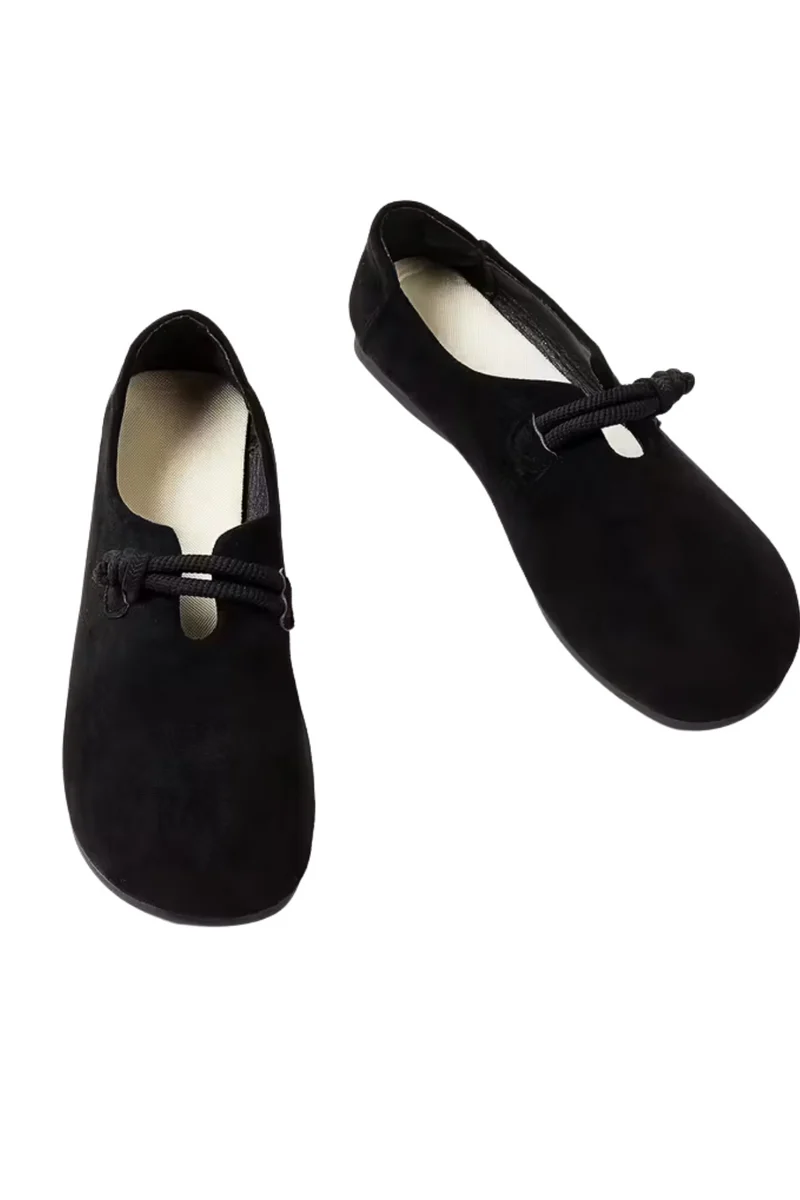 Marjorie Bequeme Slip-On Schuhe | Schwarz