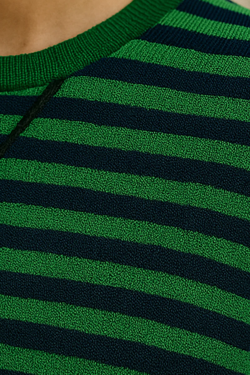 Dahlia | Gestreifter Baumwoll-Pullover