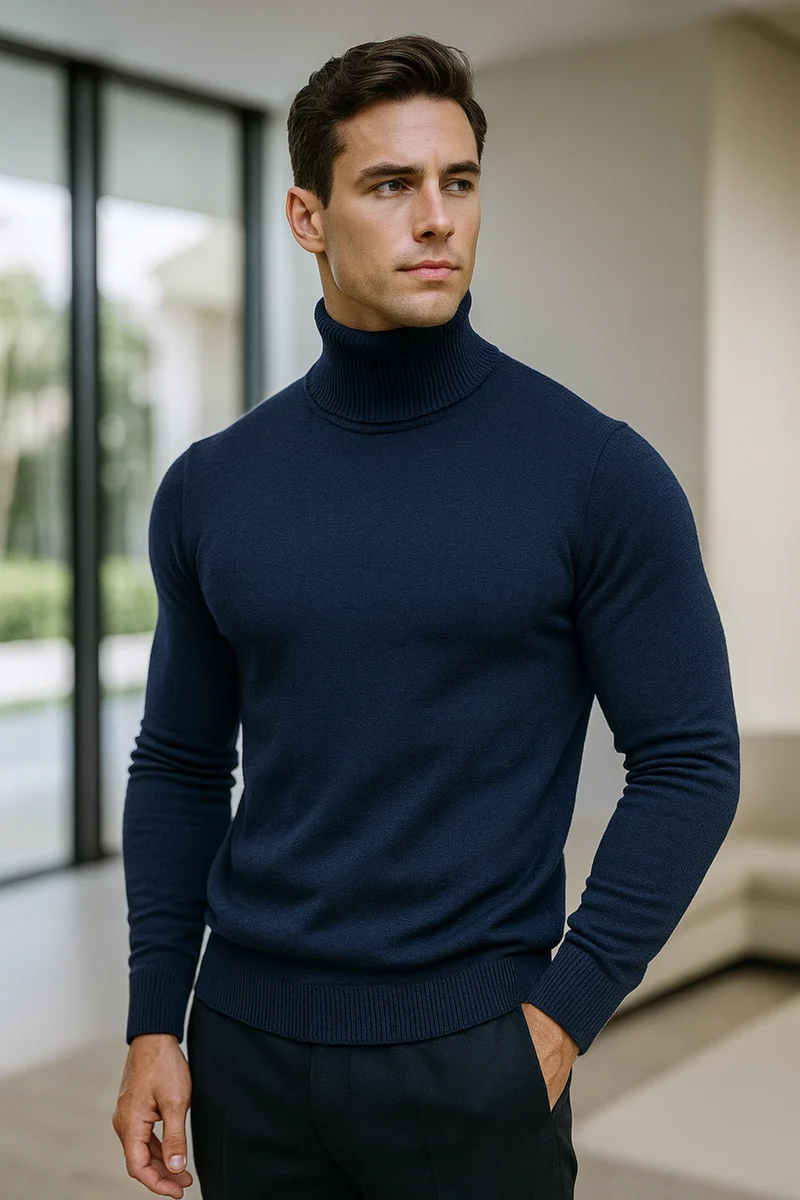 Enzo | Strick-Rollkragenpullover