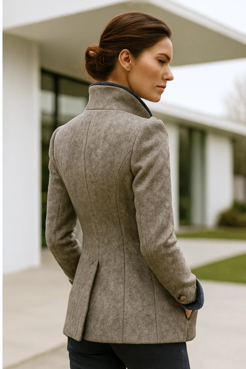 Valerie | Cardigan mit Hohem Kragen