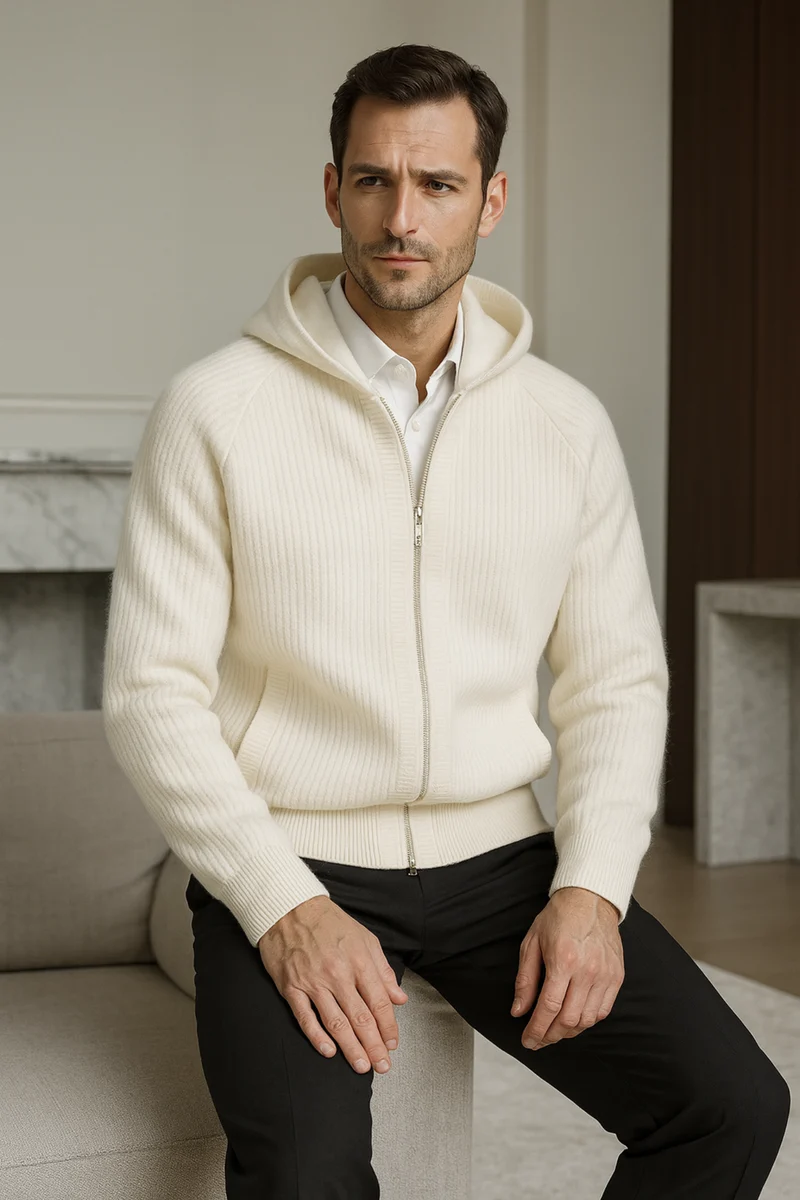 Sorrano | Cashmere Zip Hoodie