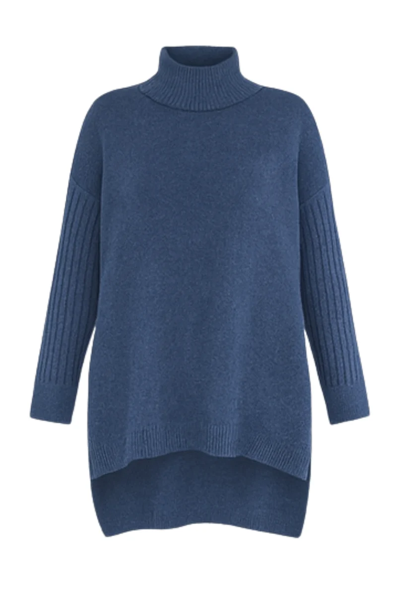 Bridgette | Langer Rollkragenpullover