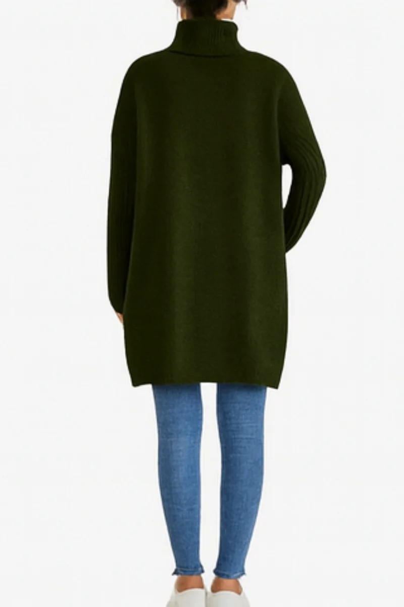 Bridgette | Langer Rollkragenpullover