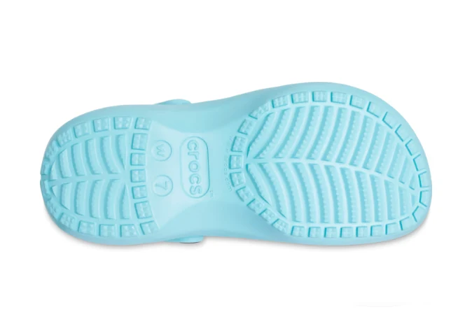 Crocs Klassischer Unisex-Plateau-Clog – Pure Water
