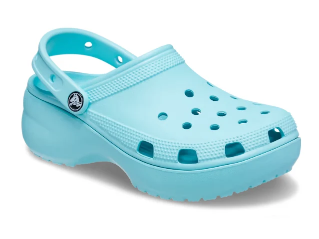 Crocs Klassischer Unisex-Plateau-Clog – Pure Water