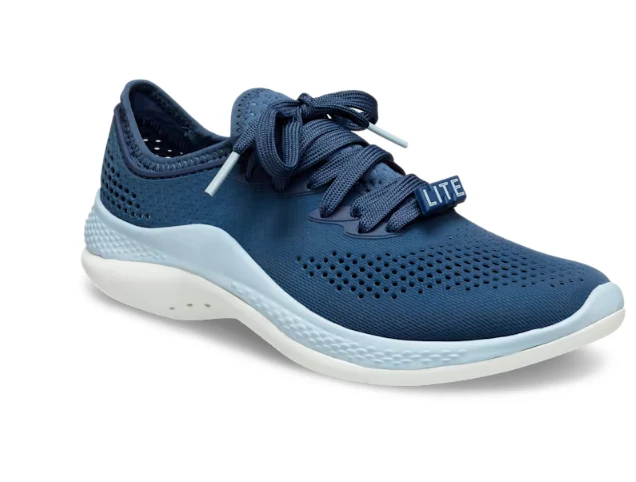 Crocs Unisex Classic LiteRide 360 ​​Marbled Pacer Trainer – Marineblau/Blaugrau