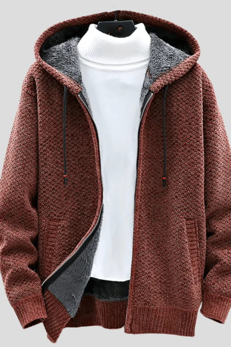 Henry Strick-Hoodie | Braun