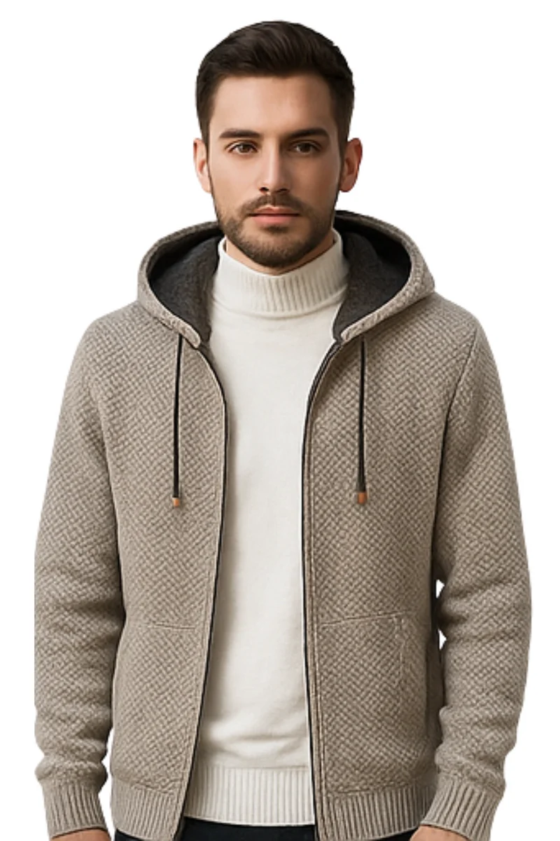 Henry Strick-Hoodie | Hellgrau