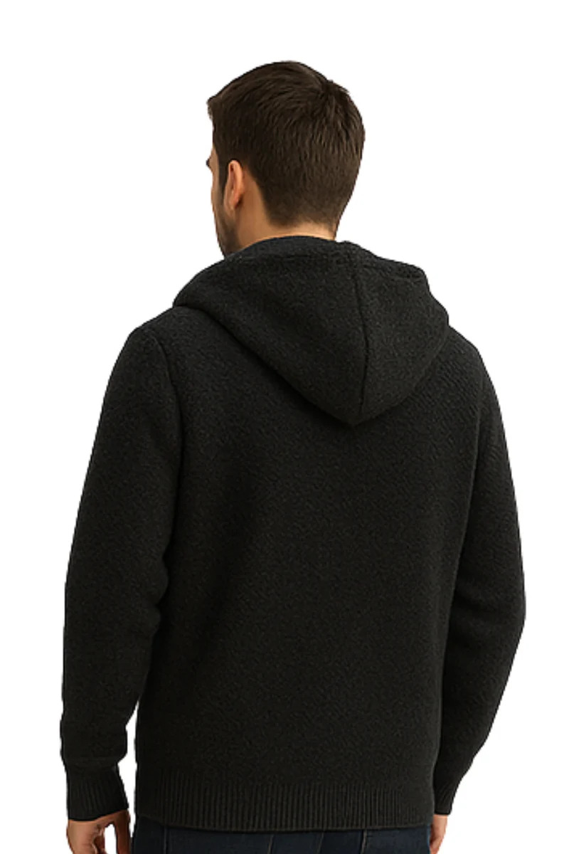 Henry Strick-Hoodie | Dunkelgrau