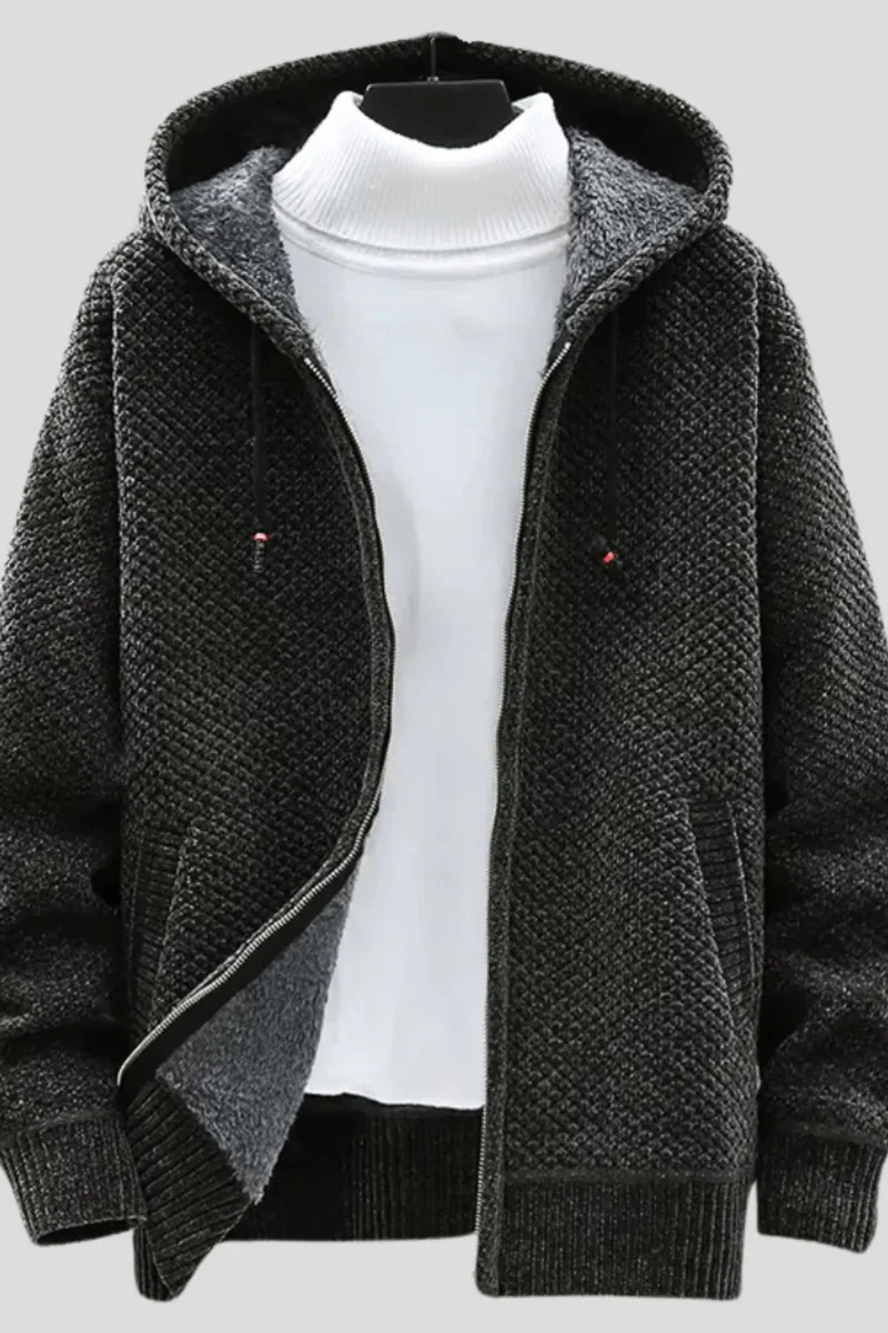 Henry Strick-Hoodie | Dunkelgrau
