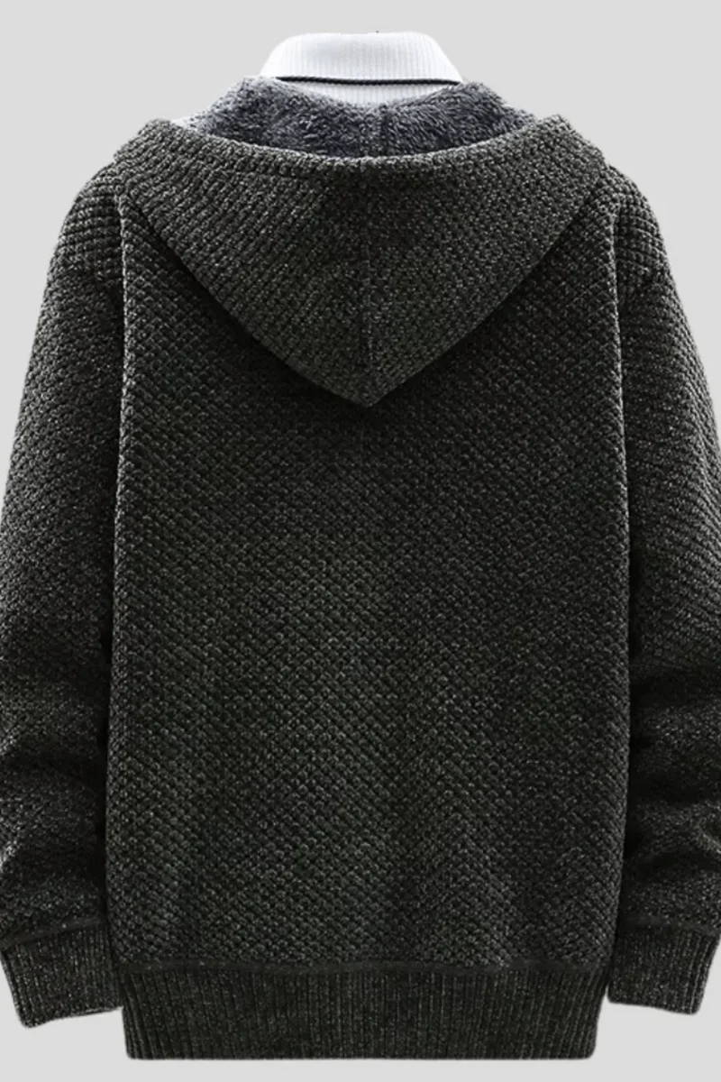 Henry Strick-Hoodie | Dunkelgrau