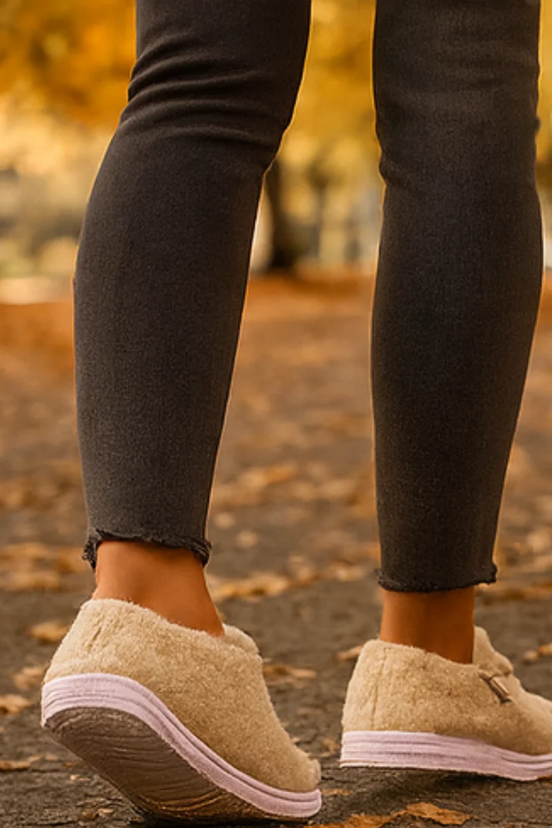 Winnie Warme Teddy Slippers | Beige
