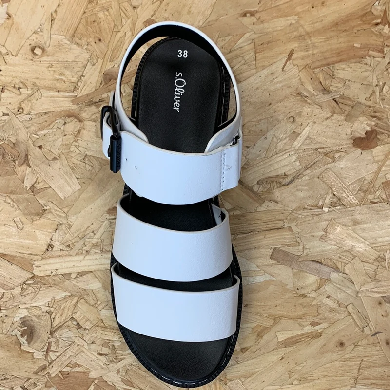 S. Oliver Damenmode-Sandalen - Weiß