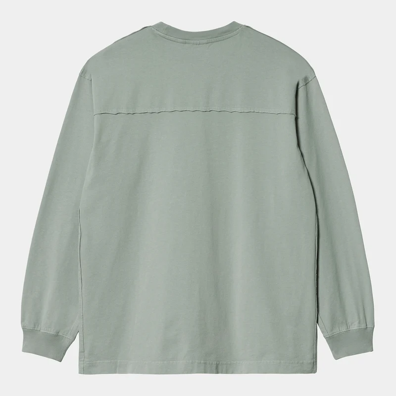 Carhartt WIP Langärmeliges Marfa-T-Shirt für Herren – Misty Sage Moon Wash