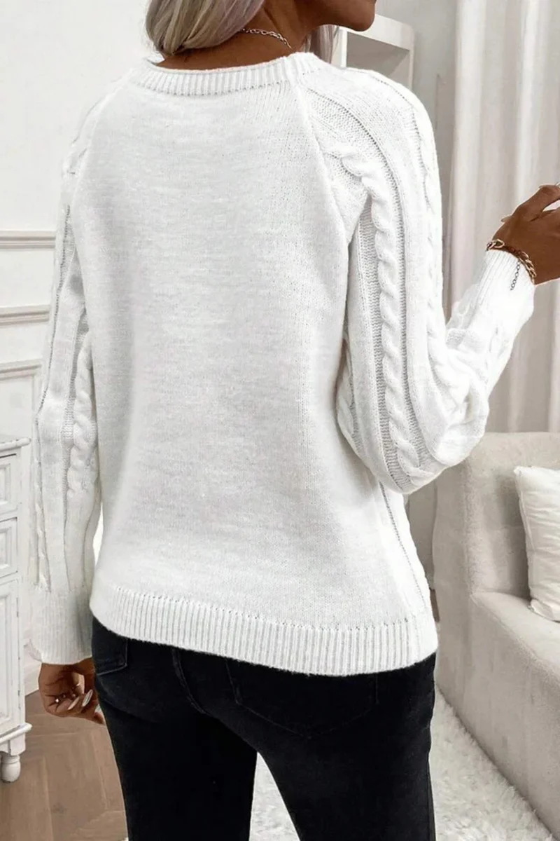Cora | Strickpullover mit Knopfdetails