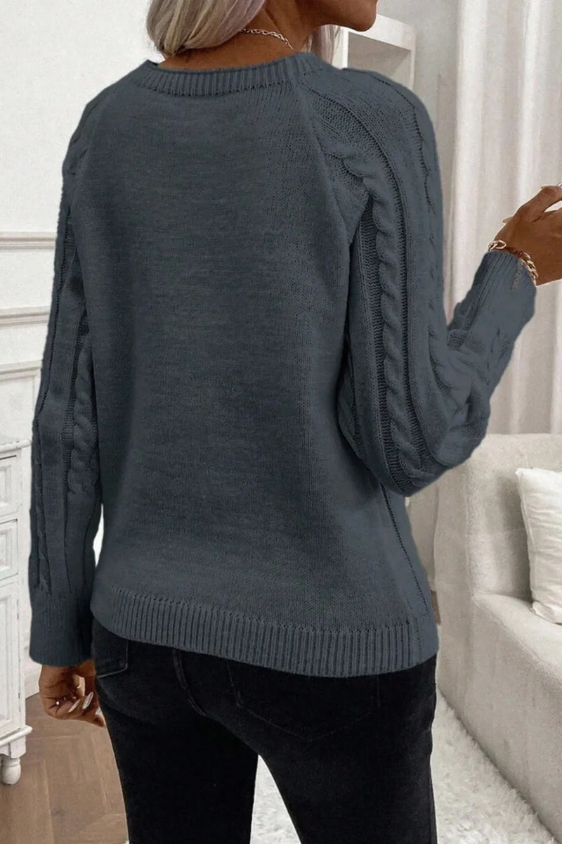 Cora | Strickpullover mit Knopfdetails