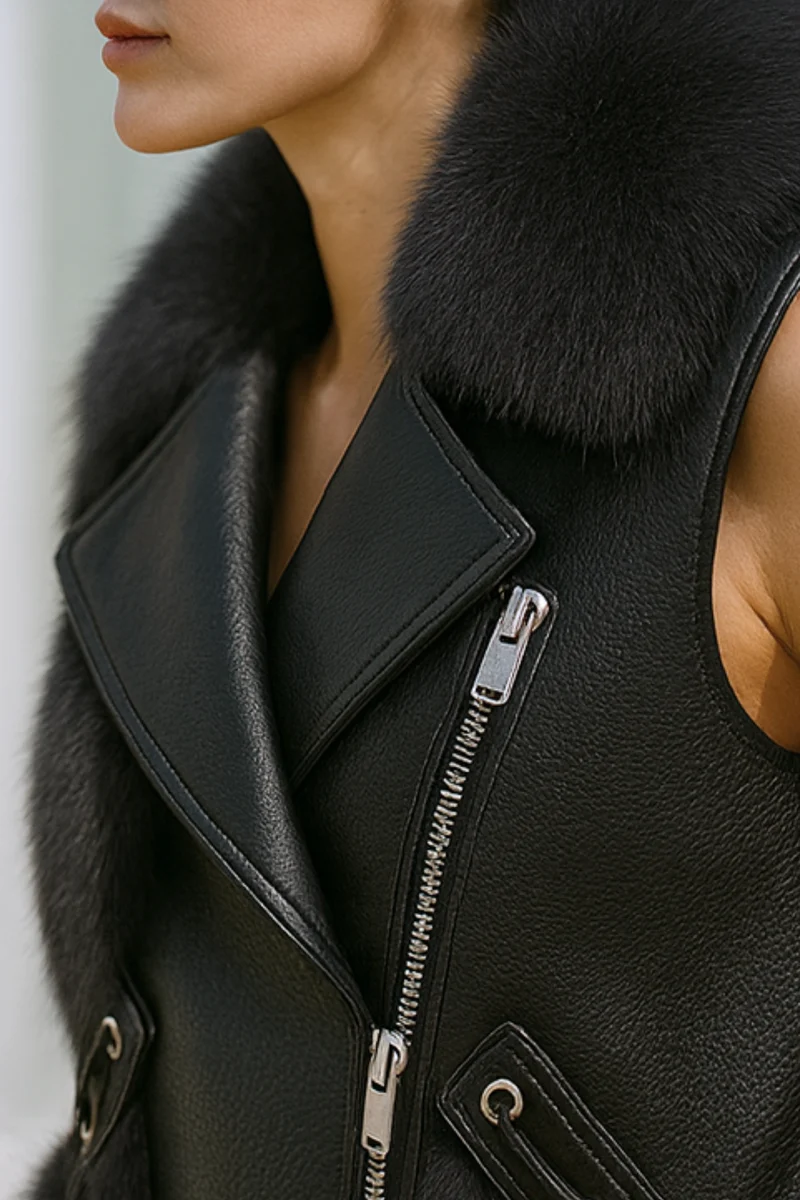 Colby | Elegante Leder-Weste