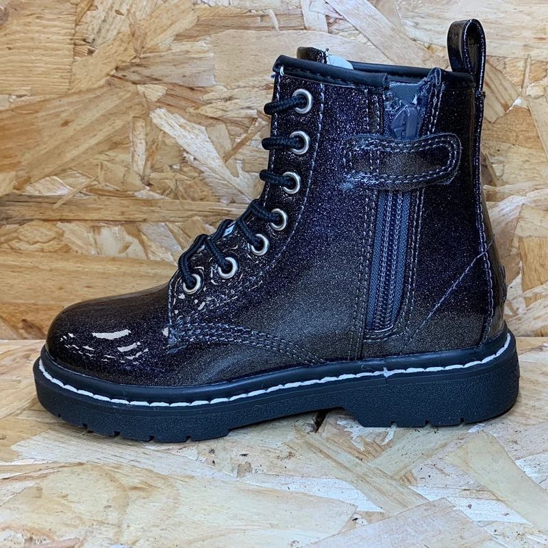 Lelli Kelly Emma-Stiefelette für Kinder – Schwarzer Glitzer