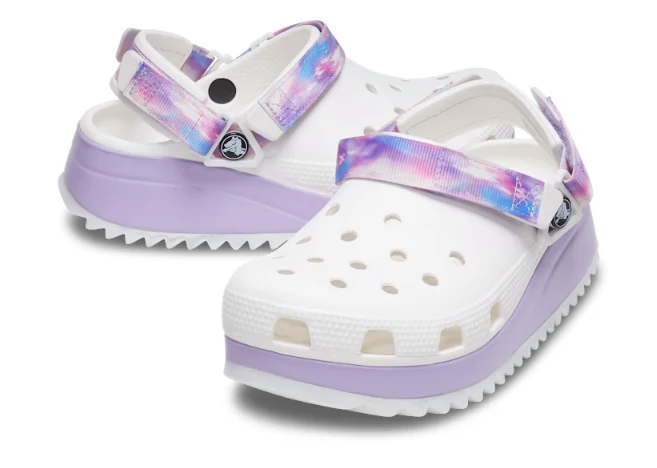 Crocs Unisex Classic Hiker Dream Clog – Weiß / Lavendel