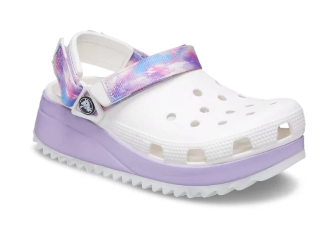 Crocs Unisex Classic Hiker Dream Clog – Weiß / Lavendel