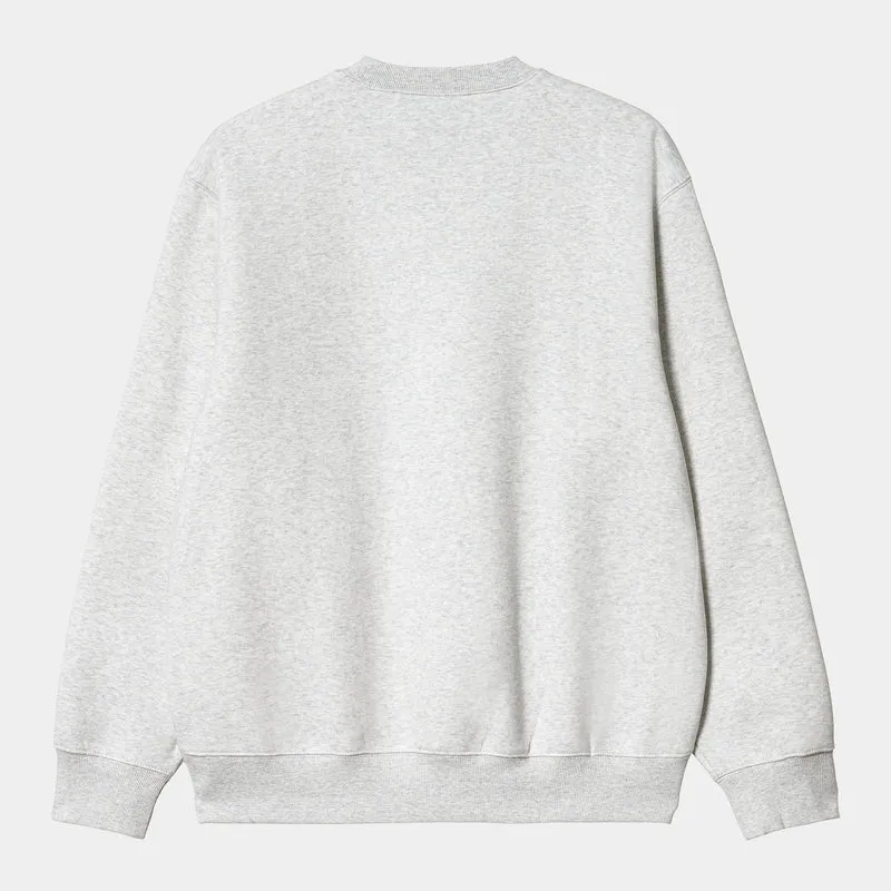 Carhartt WIP Herren Carhartt WIP Sweat-Top – Ash Heather / Rocket