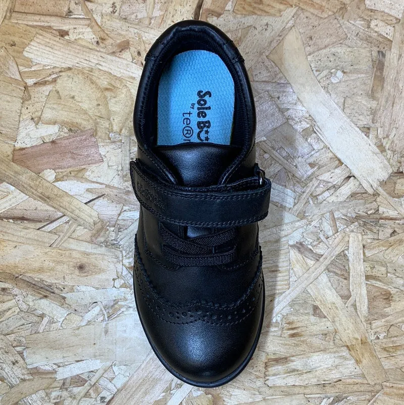 Term Sole Buddy Kinderschuh Carina aus Leder - Schwarz