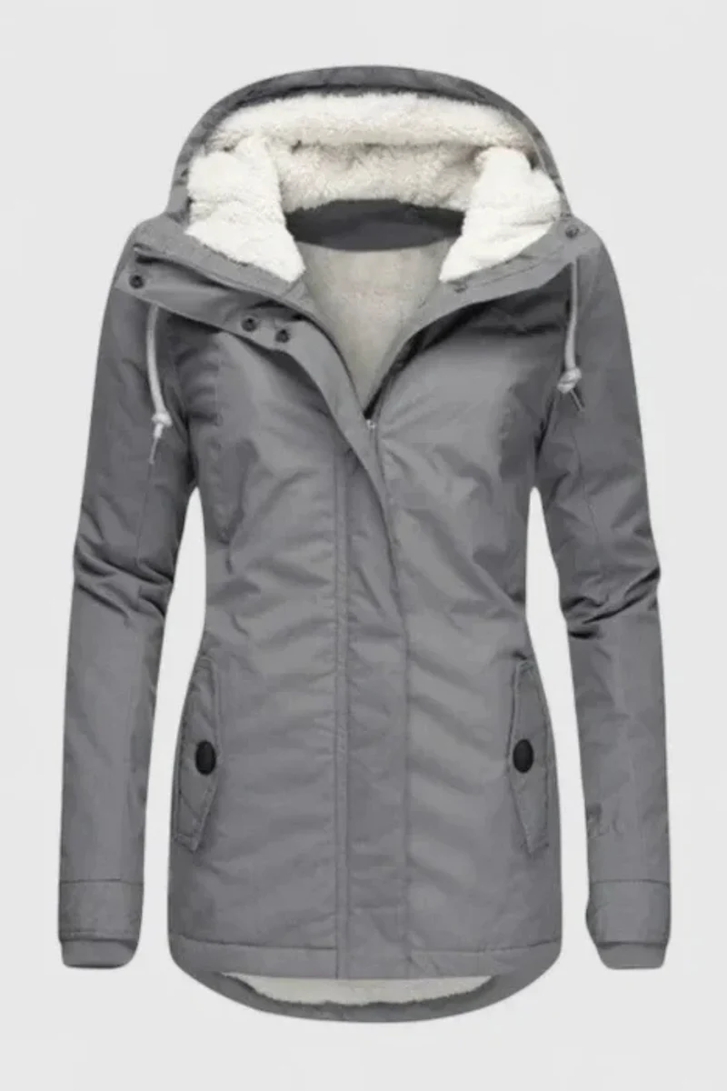Andrea Gepolsterte Komfortjacke | Grau
