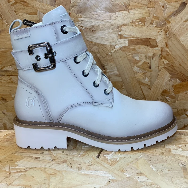 Carmela Modische Damen-Stiefelette aus Leder – Ice