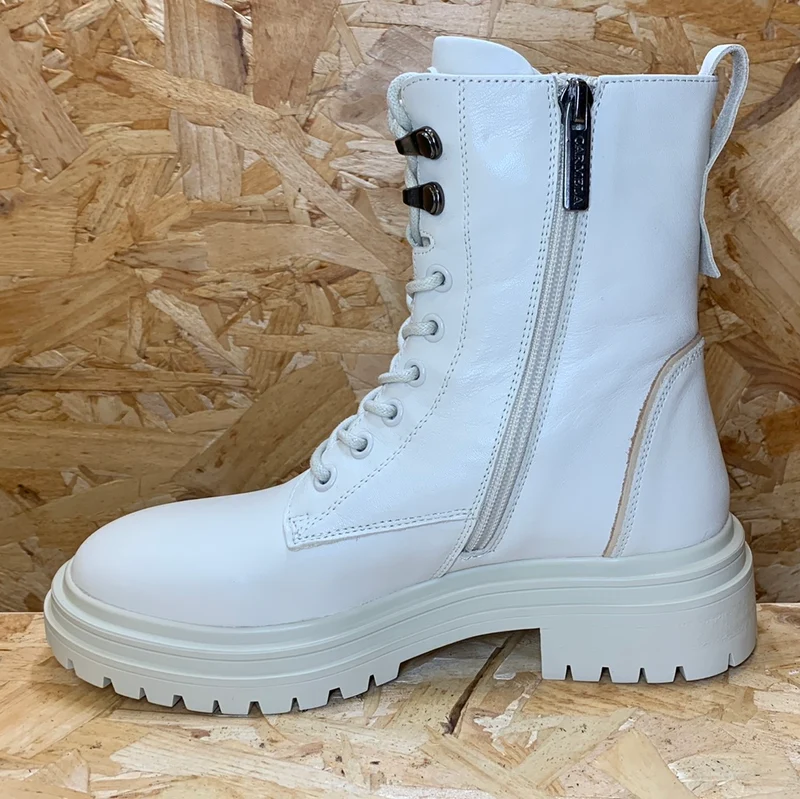 Carmela Modische Damen-Stiefelette aus Leder – Ice