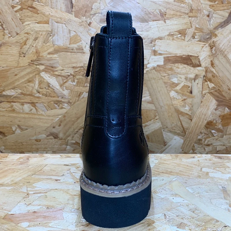 Carmela Modische Damen-Stiefelette aus Leder – Schwarz