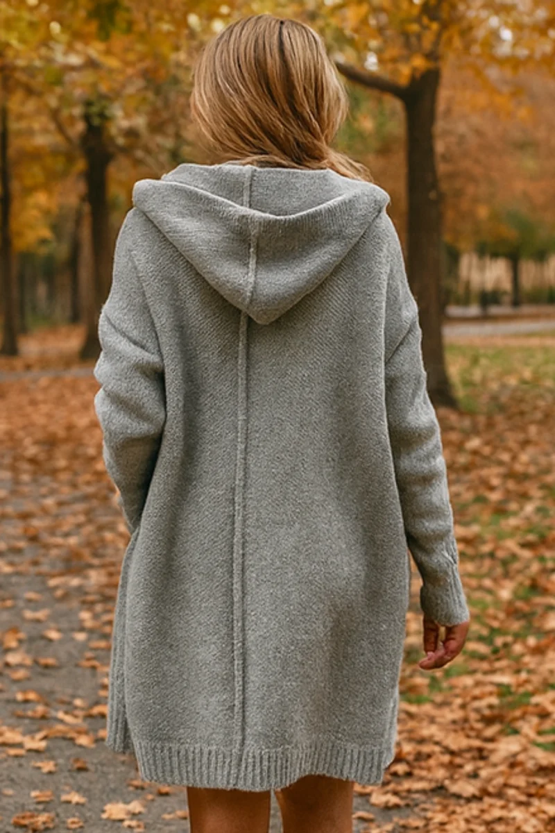Darienne Komfortabler Cardigan | Grau