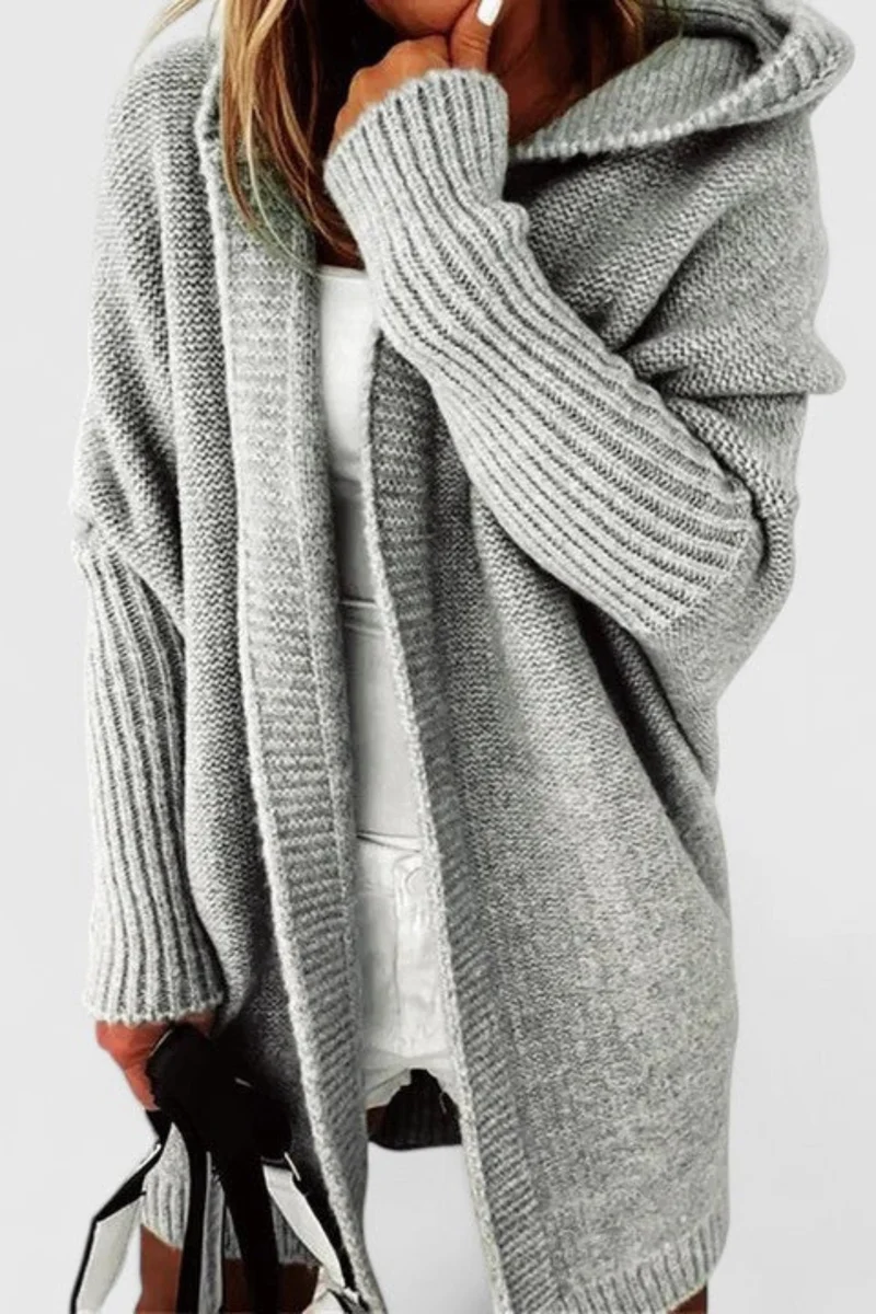 Darienne Komfortabler Cardigan | Grau