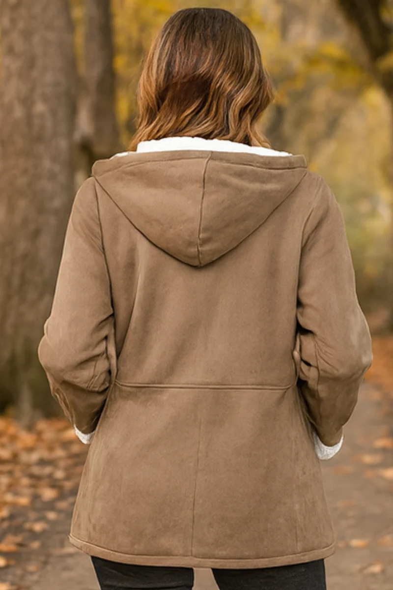 Serena Klassische Fleecejacke | Khaki