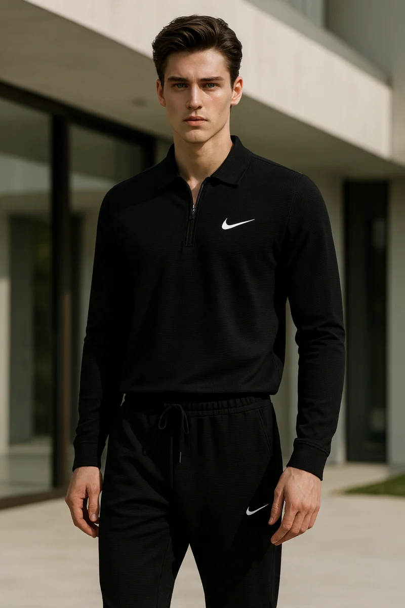 Jhanrik | Zweiteiliges Polo-Sweatsuit-Set für Herren