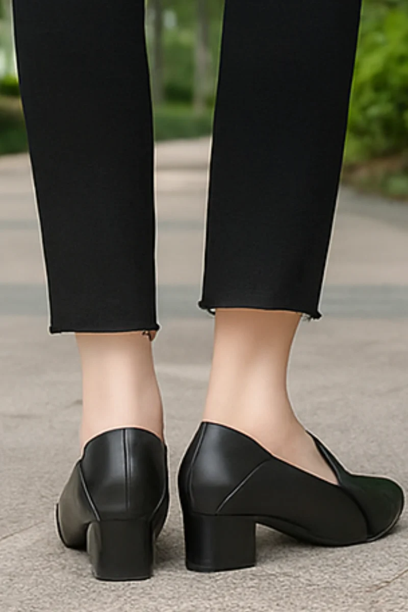 Marlene Pumps aus veganem Leder | Schwarz