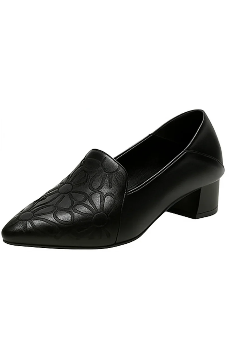 Marlene Pumps aus veganem Leder | Schwarz