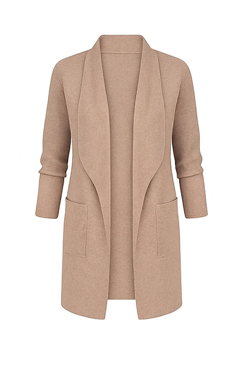 Nisha Langer Cardigan | Khaki