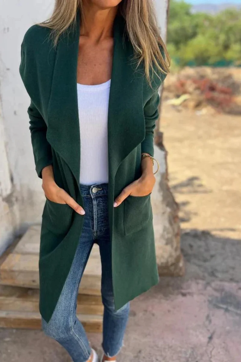 Nisha Langer Cardigan | Grün