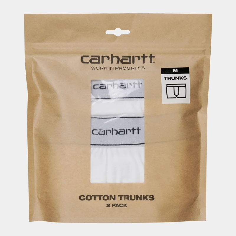 Carhartt WIP Baumwoll-Unterhosen für Herren (2er-Pack) – Weiß