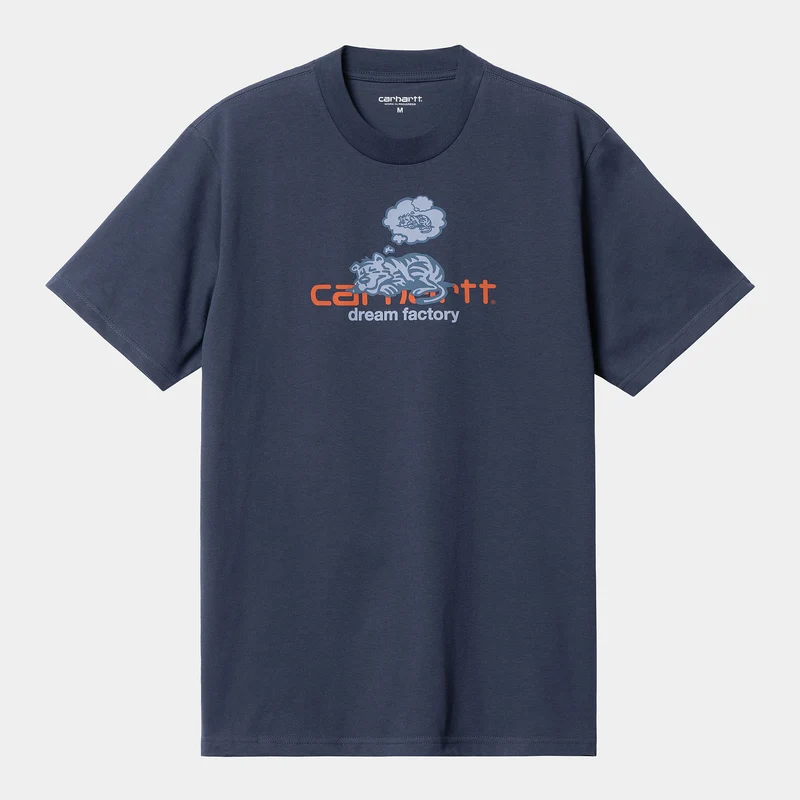 Carhartt WIP Herren-T-Shirt aus Bio-Baumwolle von Dream Factory – Enzian