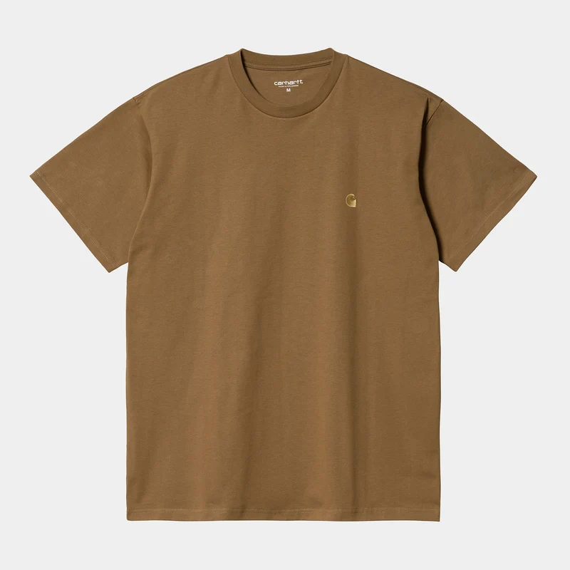 Carhartt WIP Herren Chase Kurzarm-T-Shirt – Hamilton Brown