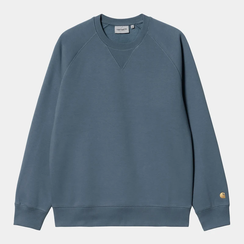 Carhartt WIP Herren Chase Sweat Top – Sturmblau