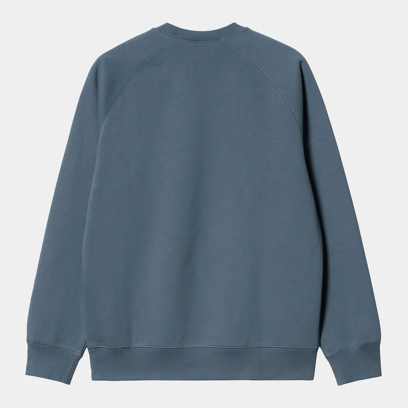 Carhartt WIP Herren Chase Sweat Top – Sturmblau