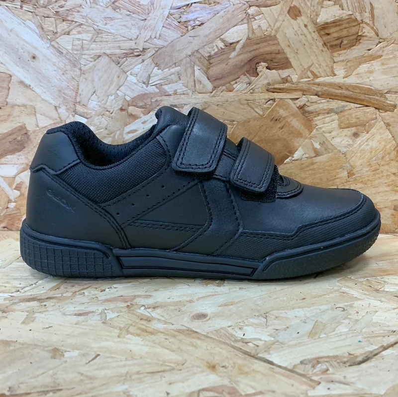 Geox Kinder Poseido BA Schulschuhe – Schwarz