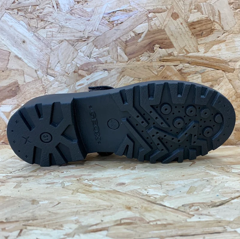 Geox Kinder Casey GP Lackschuh – Schwarz