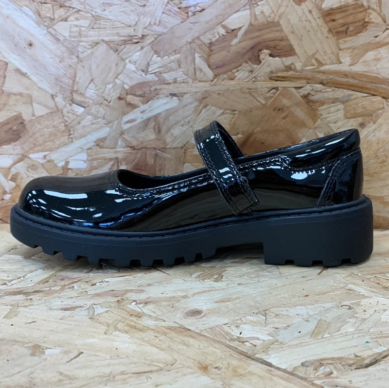 Geox Kinder Casey GP Lackschuh – Schwarz